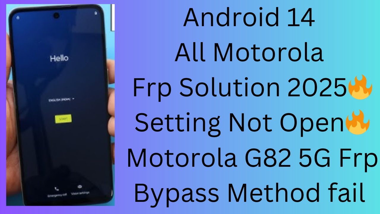 Android 14 👉 All Motorola Frp Solution 2025🔥Setting Not Open🔥Motorola G82 5G Frp Bypass Method fail