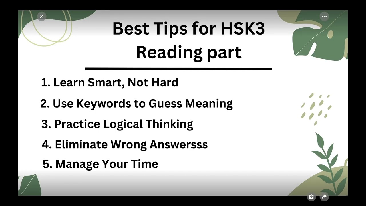 Best Tips for Hsk3 reading
