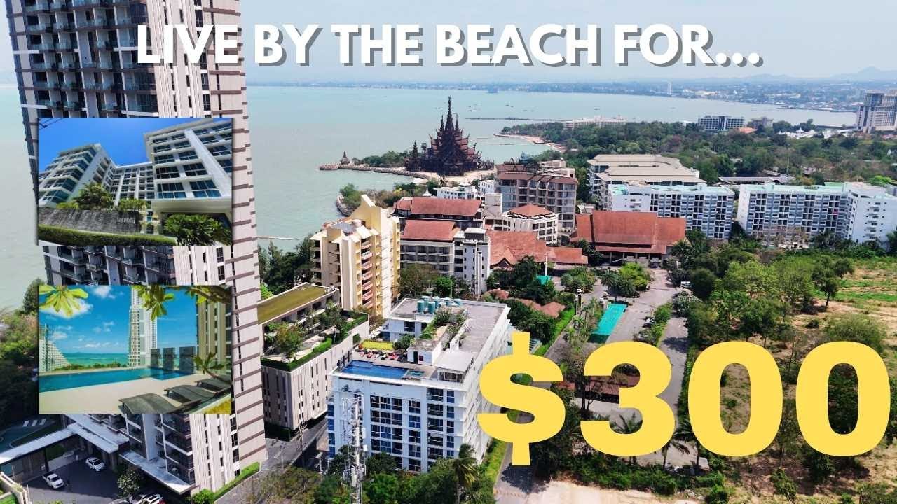 Жилье на пляже Вонгамат за 300 долларов. Лучший пляж в Паттайе!