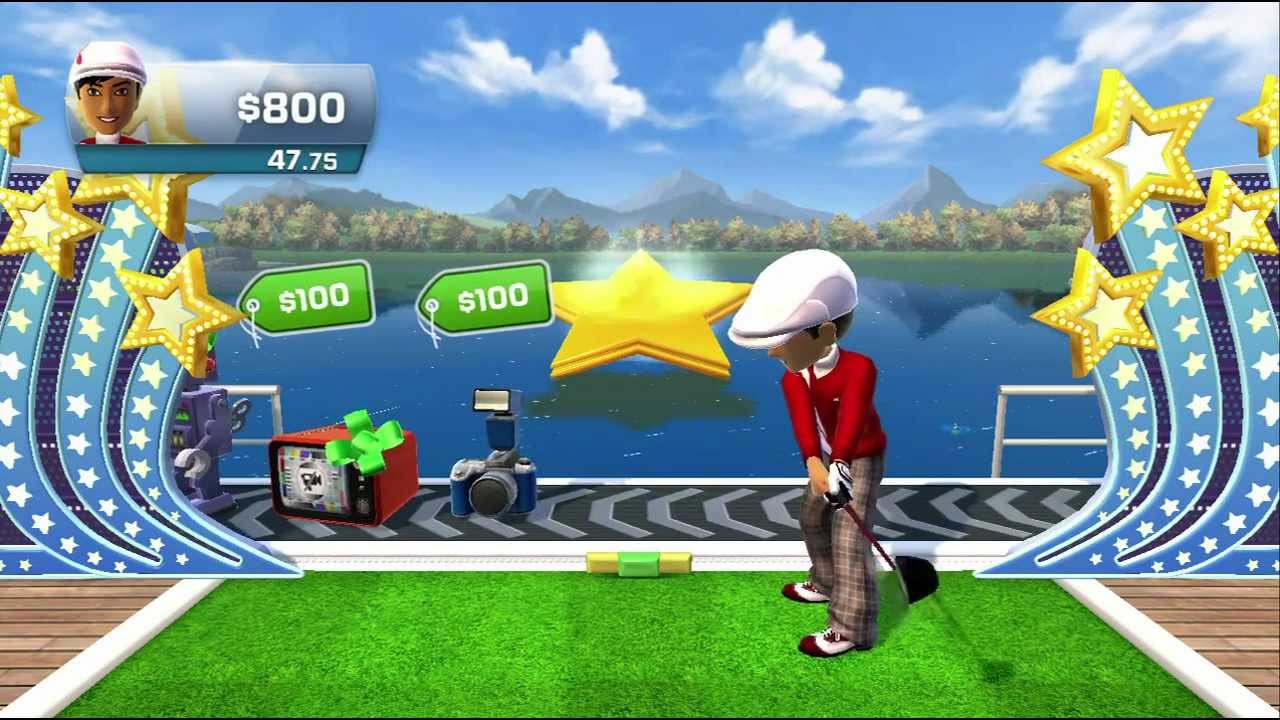 Мини-игра для гольфа Prize Driver Kinect Sports Season Two, геймплей Xbox 360 720P