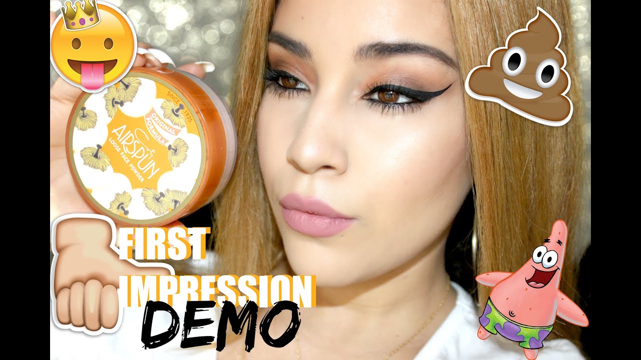 AIRSPUN Loose Face Powder| BAKING POWDER + FLASH TEST | Sahony Bourdier