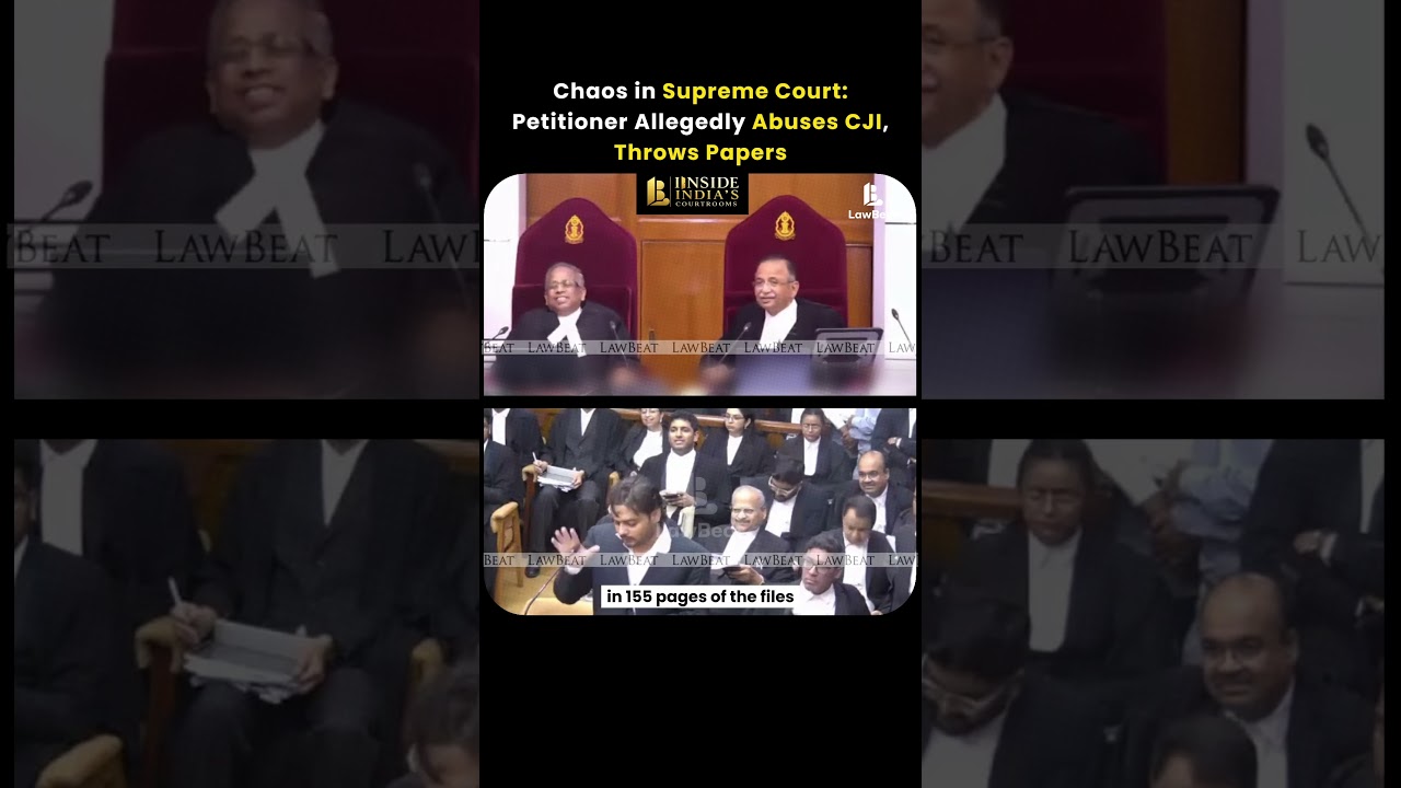 Supreme Court Erupts After Petitioner Allegedly Abuses CJI, Throws Papers