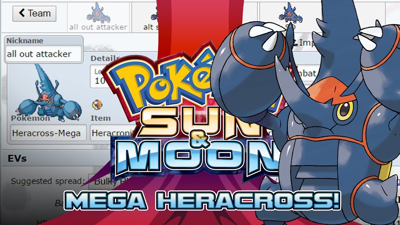 Mega Heracross Moveset Guide! How to use Mega Heracross! Pokemon Sun and Moon! w/ PokeaimMD!