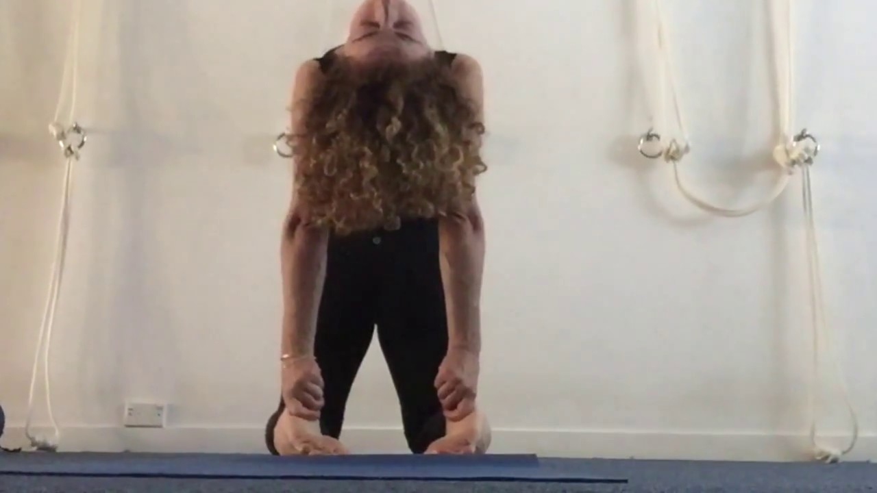 5. Yoga: Backbend preps w props & ropes for Urdhva Dhanurasana x 12