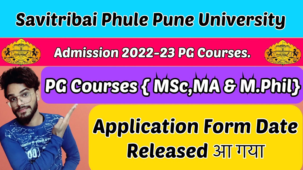 SPPU Pune University 2022 PG Courses Application Form Date Released//MSc Chemistry