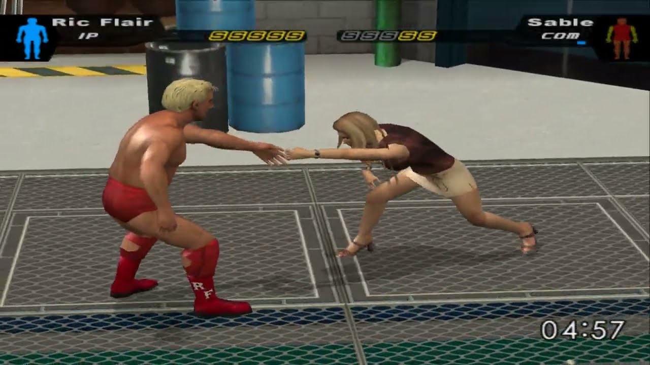 Ric Flair vs Sable Hardcore Match SmackDown Pain