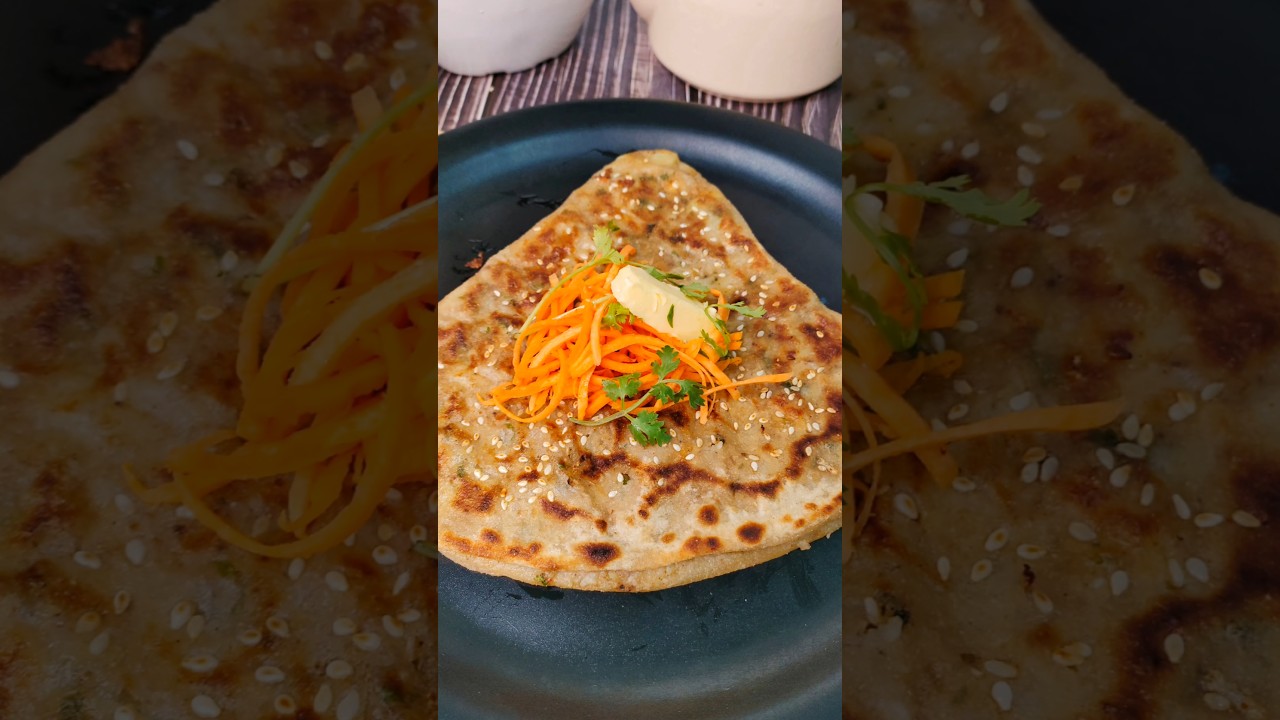 Spicy Layered Paratha #layeredparatha #triangleparatha #shorts #tasteoftonguebyanika