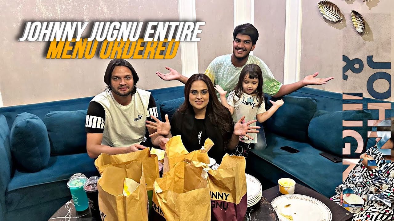 JOHNY JUGNU REVIEW | ORDERED ENTIRE MENU | SOBIA USMAN VLOGS |