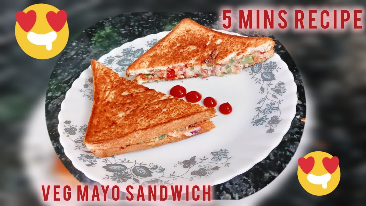 How To Make Veg Mayo Sandwich Perfect For Breakfast & Snacks? Veg Mayo Sandwich Kaise Banaye?