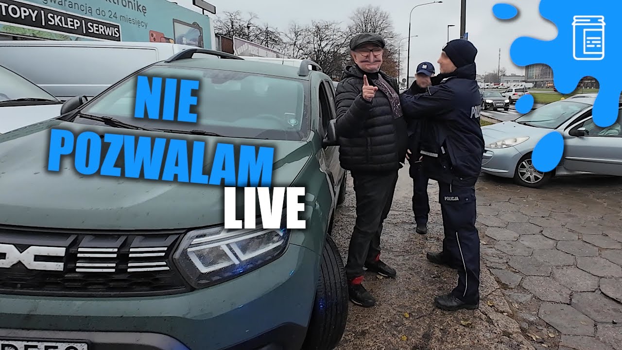 Bazarek: interwencja policji i mandaty! #live
