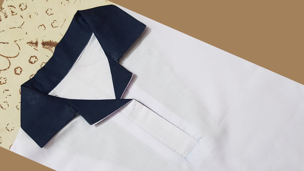School Uniform coat collar cutting and stitching