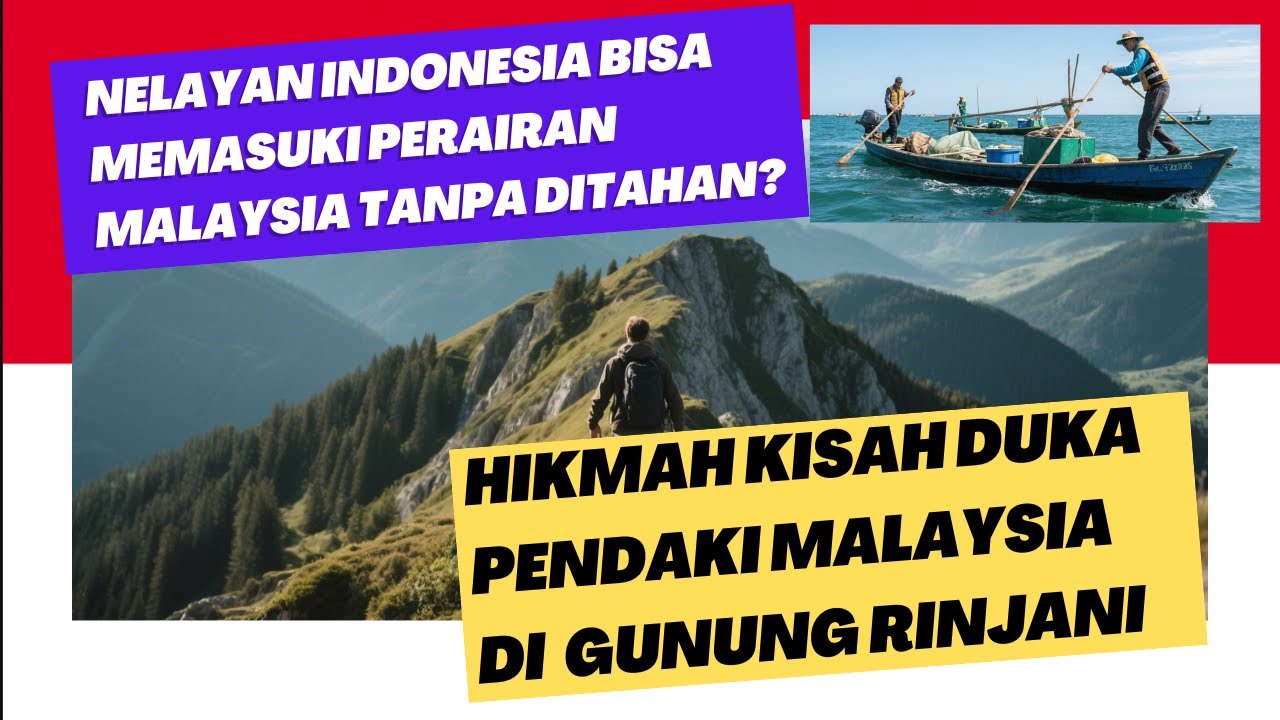 #2; Pelajaran dari peristiwa duka pendaki Malaysia di Gunung Rinjani. Kabar baik utk nelayan 🇮🇩