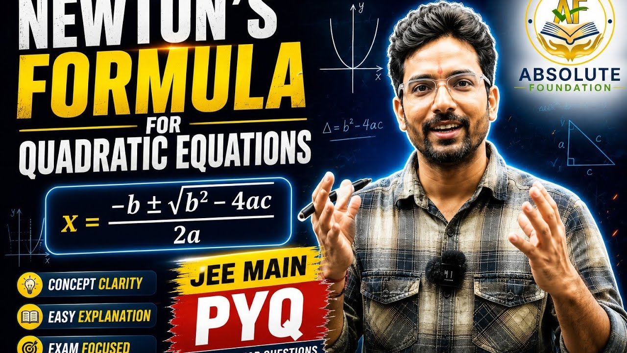Newton's Theorem of Quadratic Equations: Concept and its Application