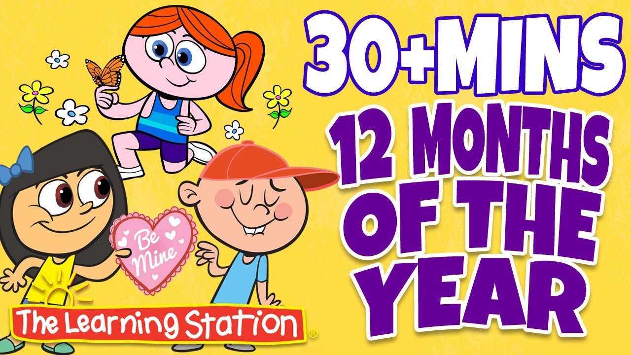 Months of the Year Song ♫12 Months of the Year ♫ + More Kids Learning Songs ♫ The Learning Station