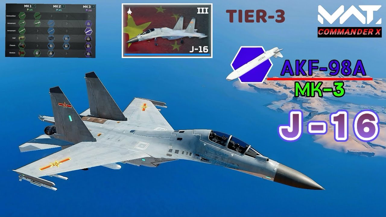 PLA Chinese J_16 Fighter jet Gameplay | MWT tank Battles