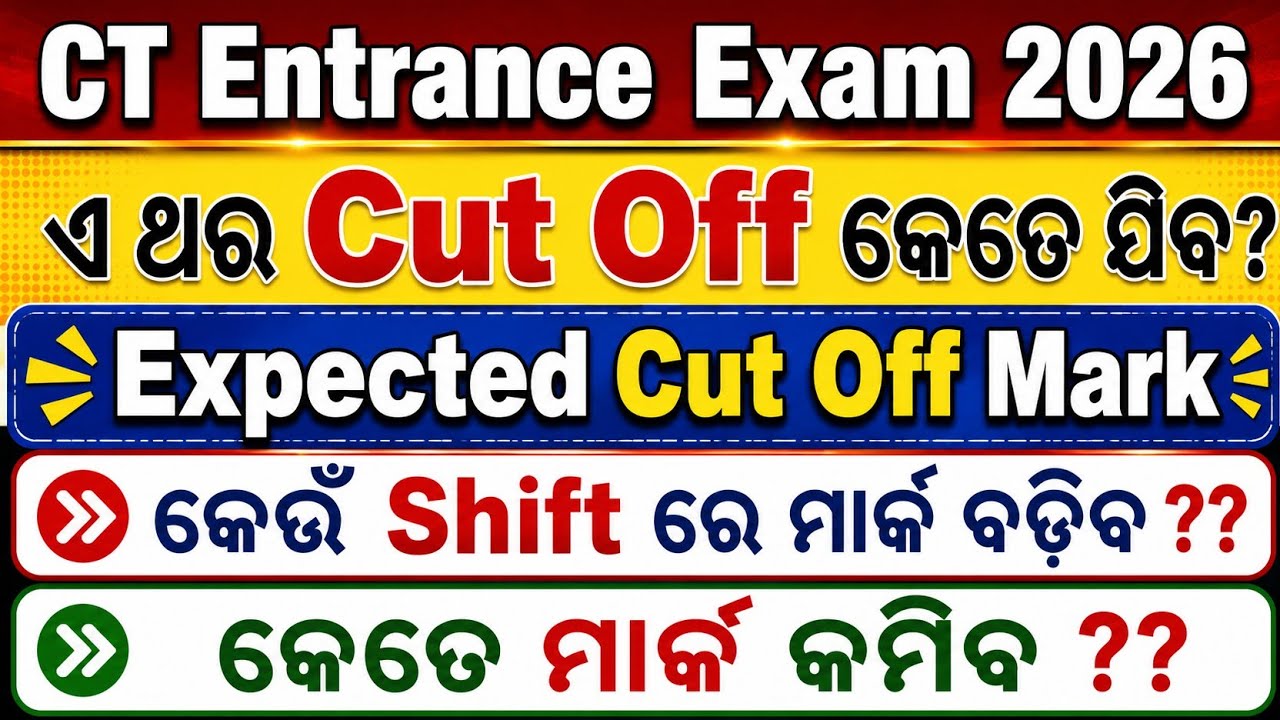 CT Entrance  Exam 2026 // Expected Cut Off // Normalize Mark // Raw Mark Calculation
