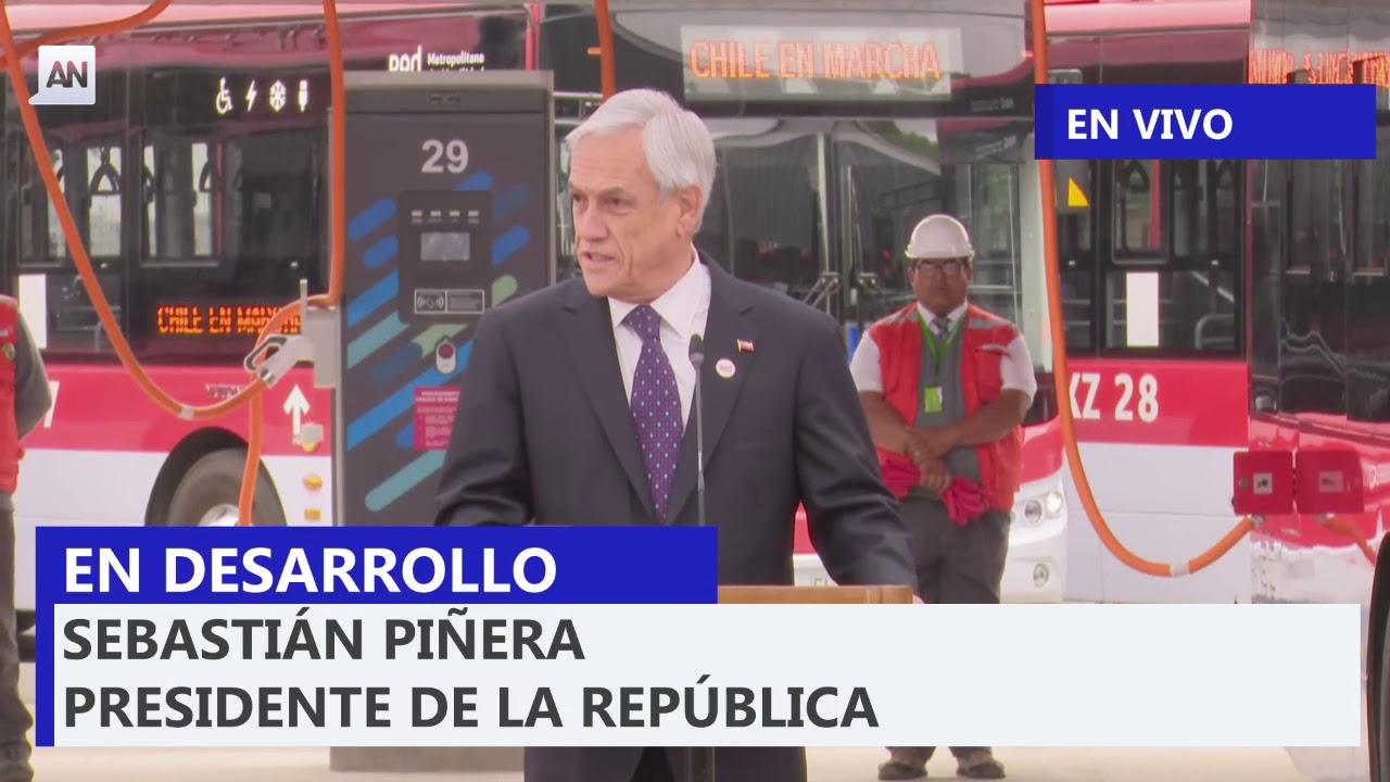 Presidente Pi&ntilde;era inaugura Electroterminal Rinconada y anuncia incorporaci&oacute;n de 100 buses el&eacute;ctricos