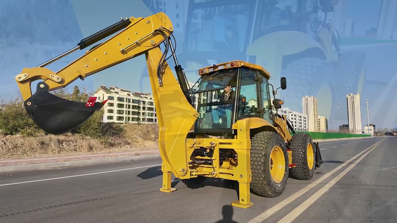 Basic demonstration of LONGJIAN's new 455 excavator loader!