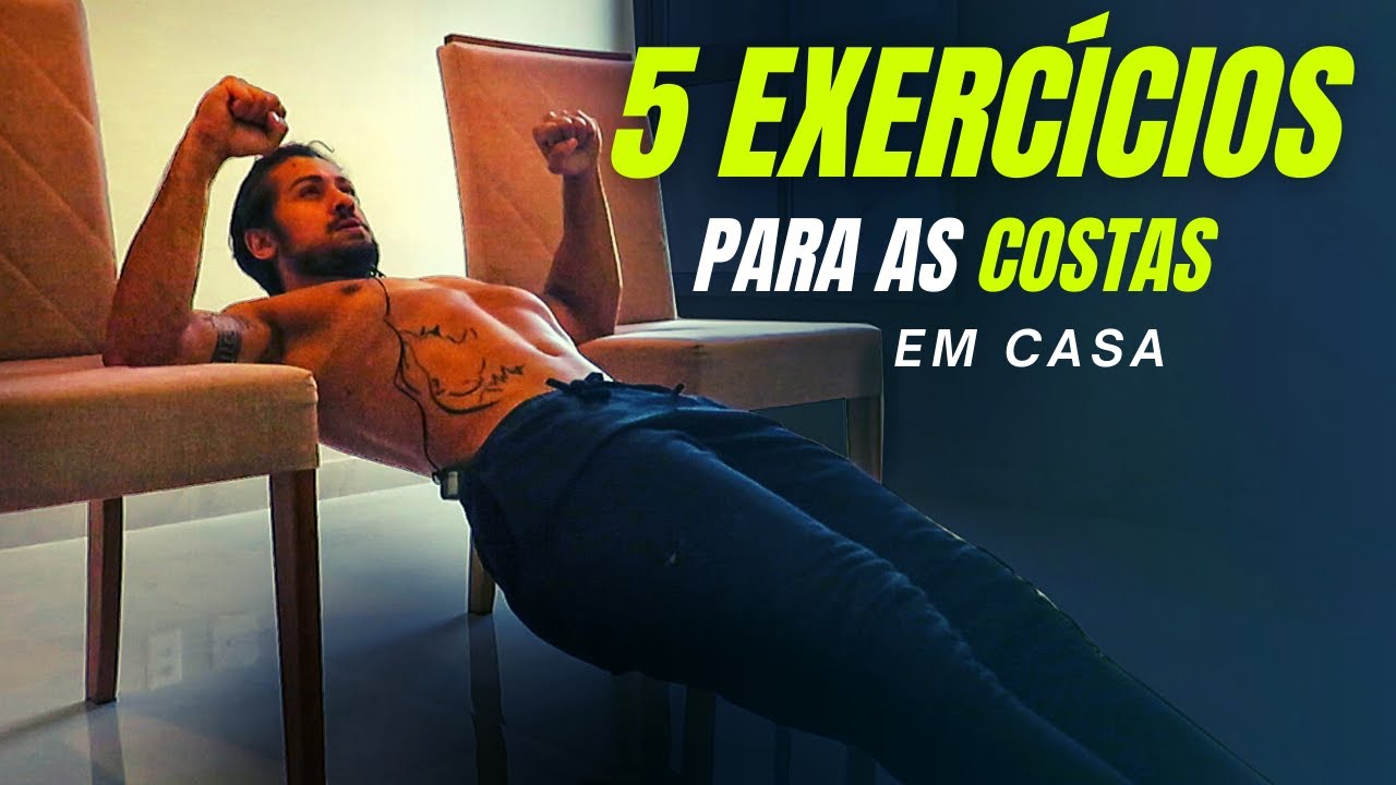 5 ALTERNATIVAS  para substituir a BARRA FIXA | Aumente suas COSTAS Treinando em Casa
