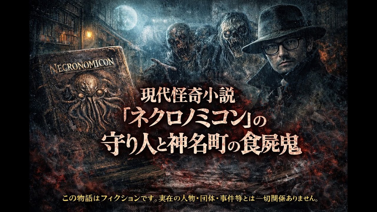 ①【前編】現代怪奇小説 『ネクロノミコン』の守り人と神名町の食屍鬼（グール）