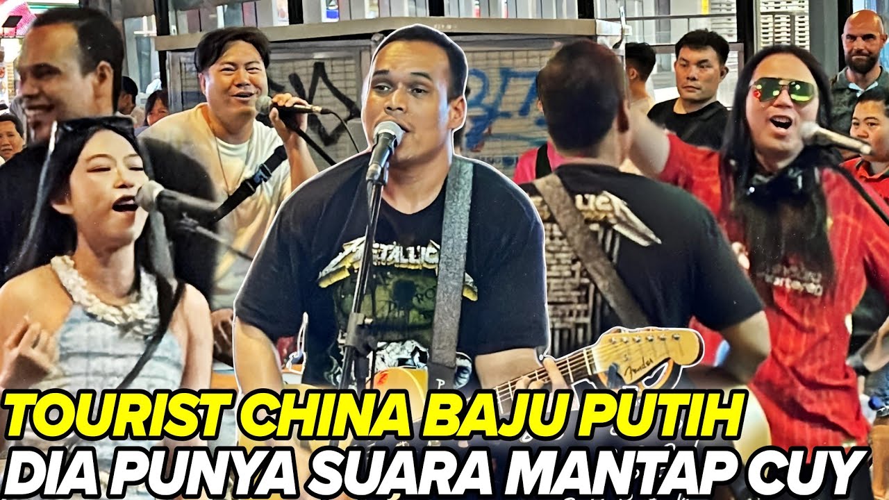 Bob main lagu Beyond Depan Pelancong China | Mereka terus masuk nak menyanyi baju putih suara Padu