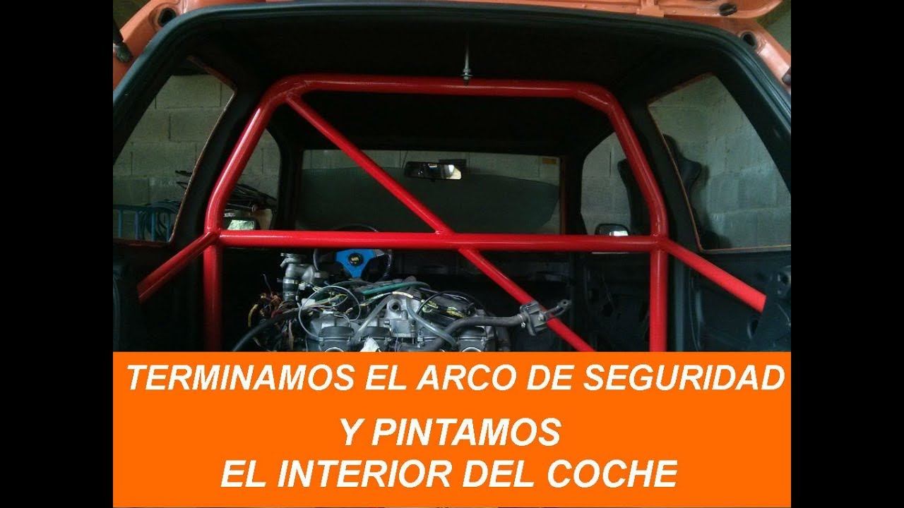Terminamos las barras antivuelco / jaula y pintamos el interior del coche | Español | España
