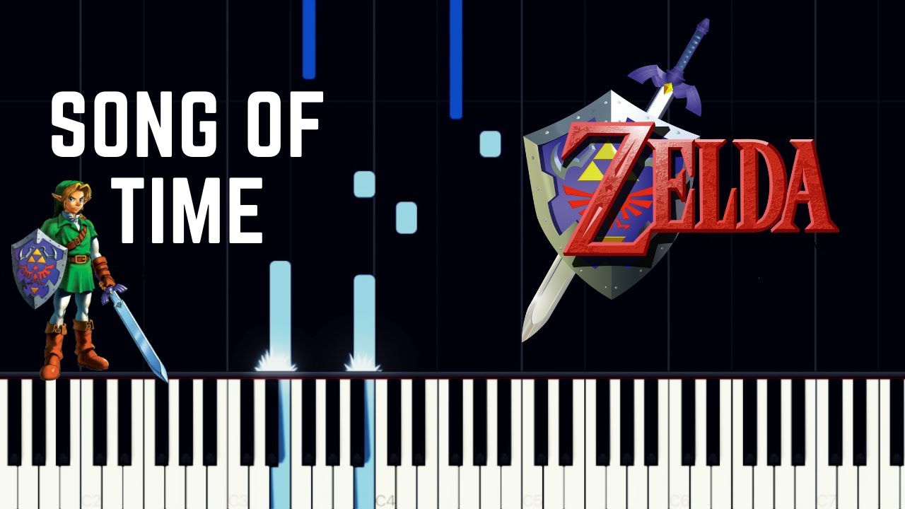 SONG OF TIME [Synthesia Tutorial] - The Legend of Zelda: Ocarina of Time - MajorLink (Piano)