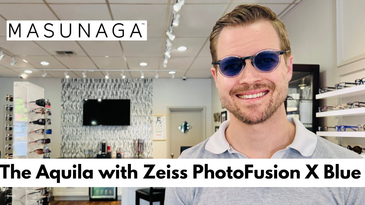 Masunaga Aquila | Zeiss PhotoFusion X Blue With DuraVision Gold Anti-Reflective Coating