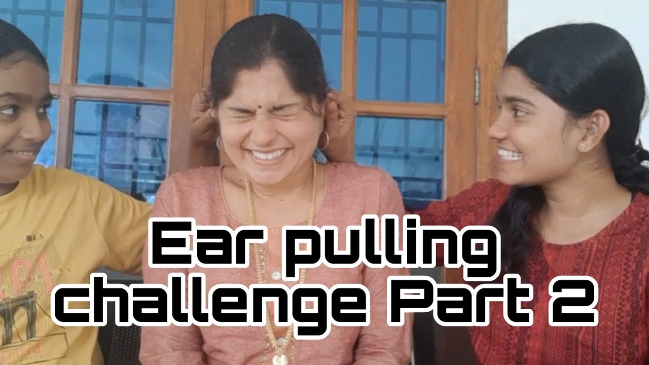 Ear pulling challenge part2🥲😭😱#viral #minivlog #sisterschallenge #trending #malayalam #funny