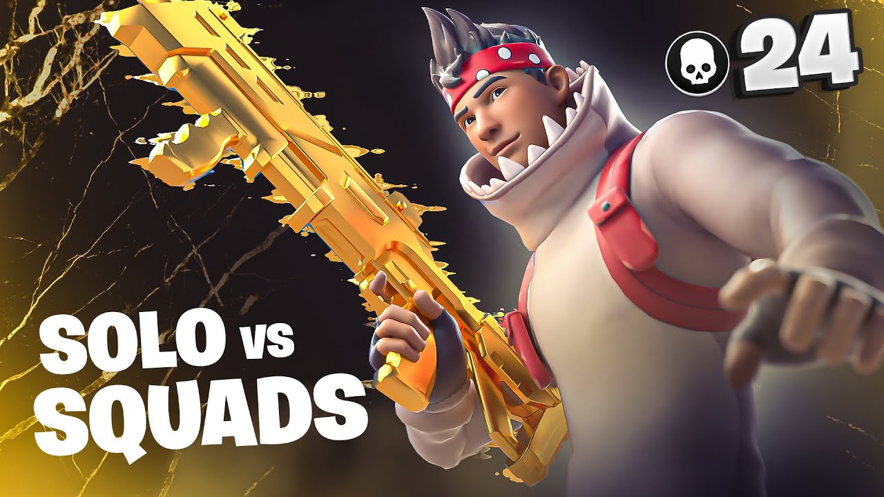 I Played Solid Gold Solo VS Squads...