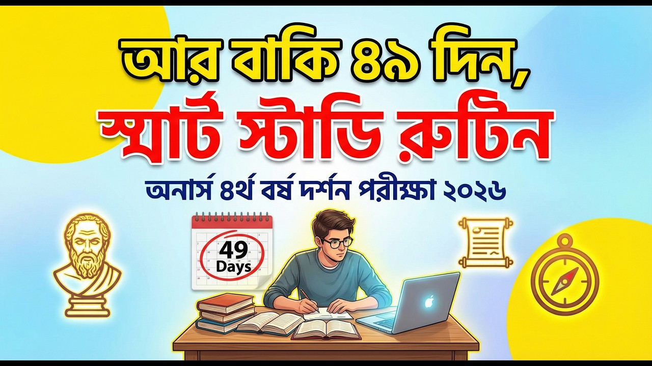 অনার্স ৪র্থ বর্ষ দর্শন ফাইনাল পরীক্ষা ২০২৬ 📚 | Smart Study Plan + Routine Analysis (NU)