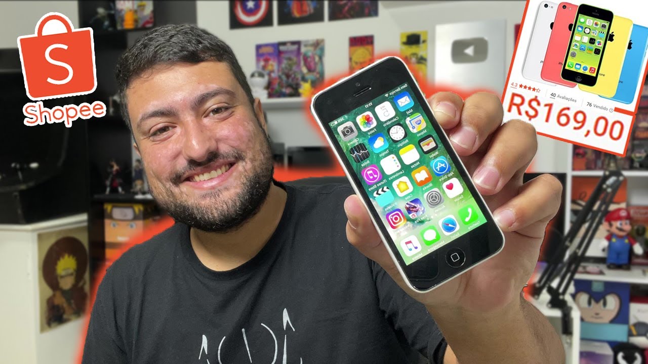 IPHONE ORIGINAL BARATO DA SHOPEE! 😯