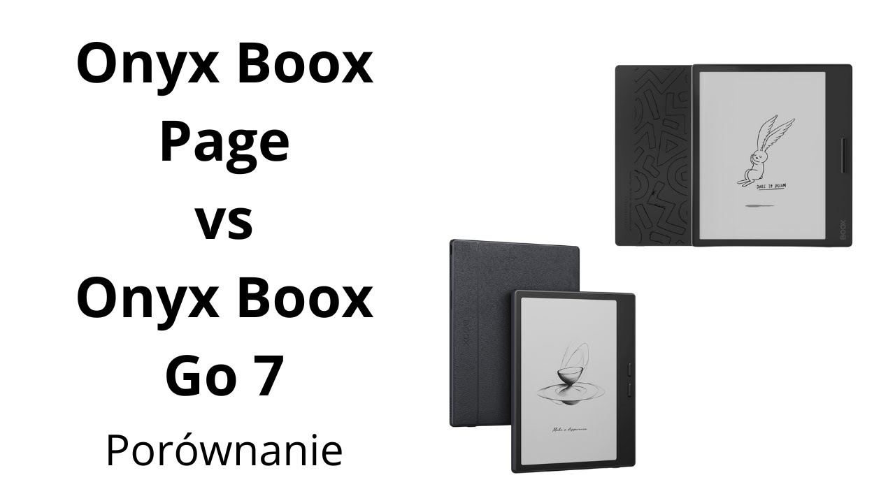 Czy funkcja notatnika, aż tyle zmienia? | Onyx Boox Go 7 vs Onyx Boox Page
