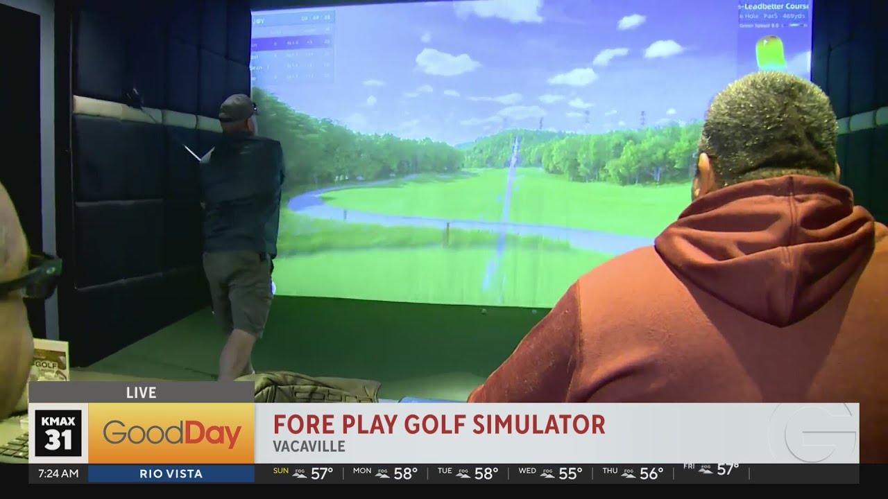 Bella Works on her Golf Game