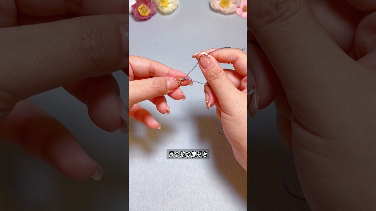 简单实用的手机挂件diy慢动作编绳教程  #diy #handmade #编绳教程 #手机挂件