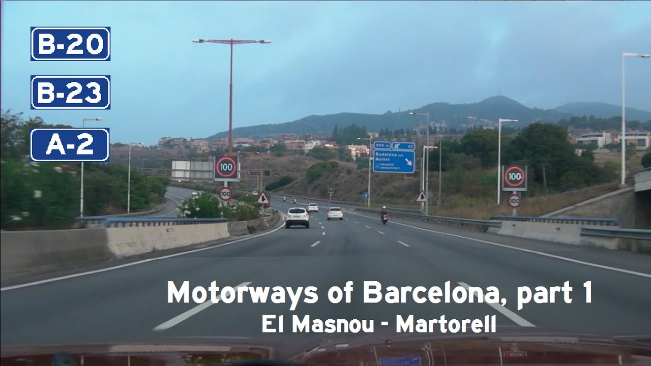 [E] Barcelona motorway tour, #1: El Masnou - Martorell via Ronda de Dalt and A-2