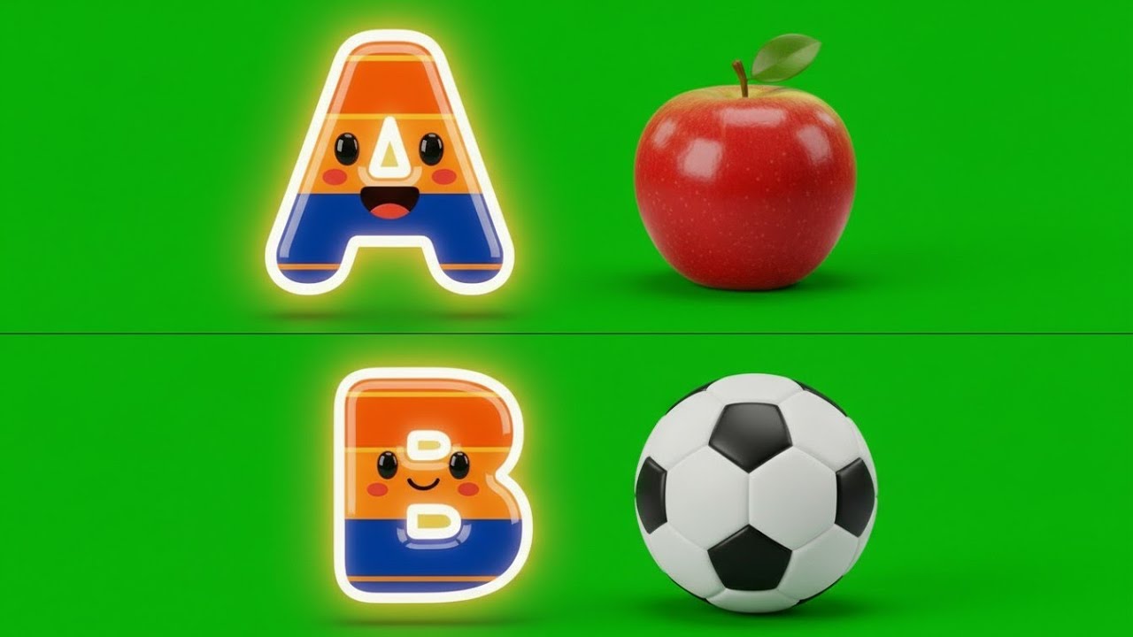 ABC Phonics Song | A for Apple 🍎 B for Ball ⚽️ C for Cat 🐱 | Learn ABC Alphabet Song for Kids