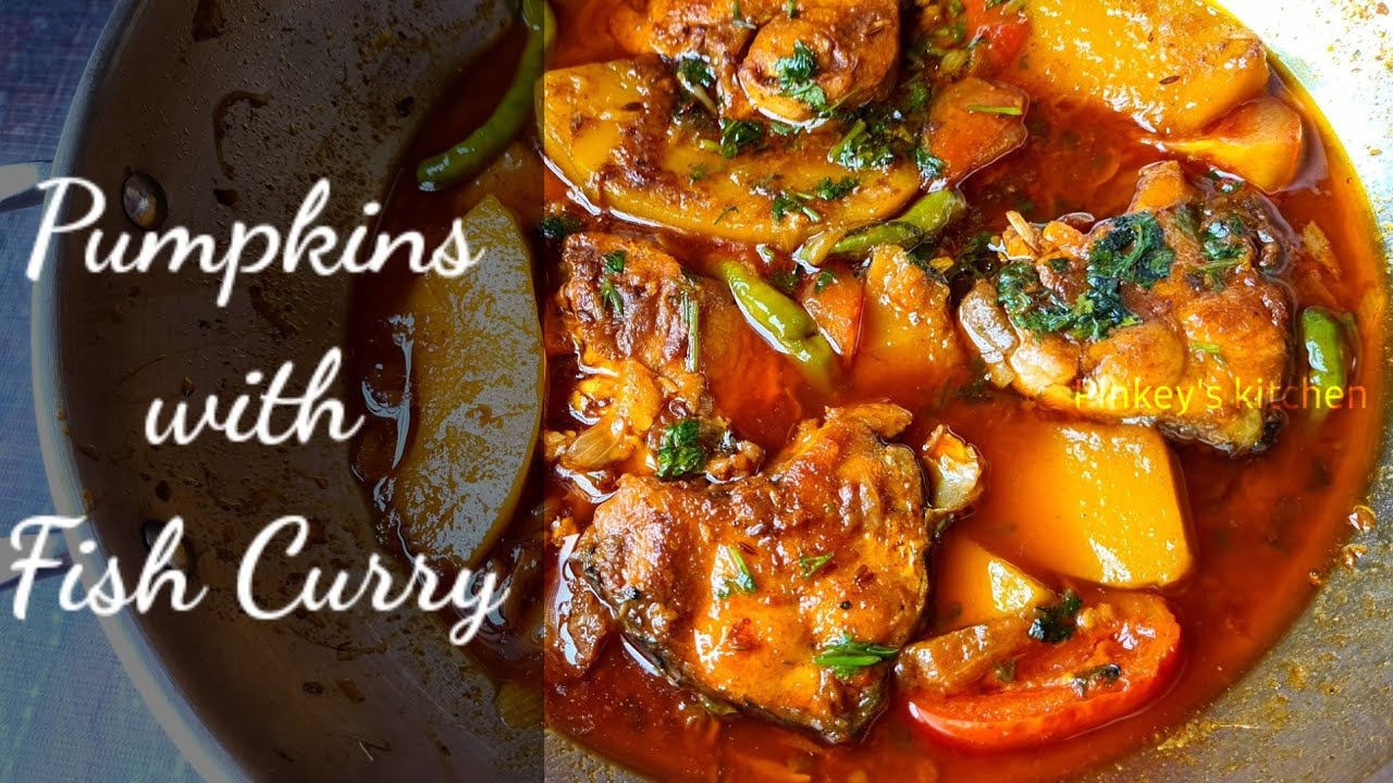 Pumpkin With Fish Curry | মিস্টিকুমড়া দিয়ে মাছের তরকারি | Easy Fish Curry Recipe by Pinkey's kitchen