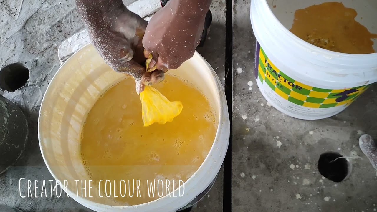 TRACTOR SHINE || (L126) colour mixing/apply to wall / roller finishing