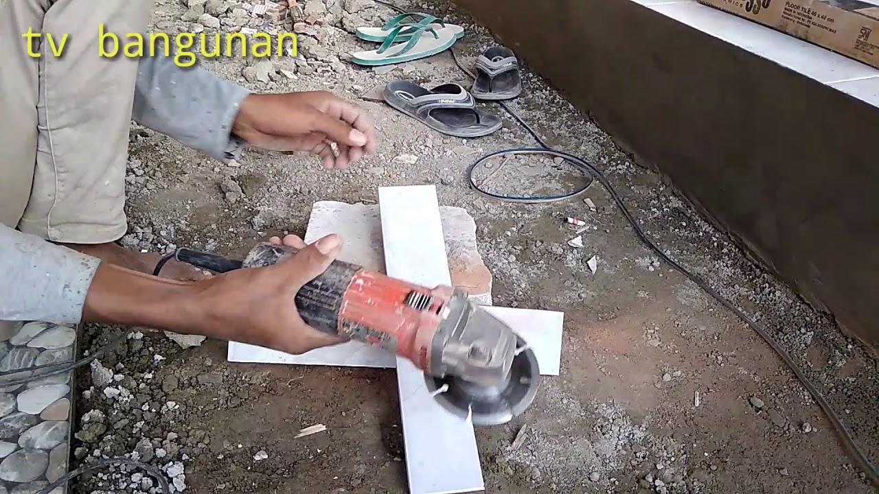 #part 1 Cara memotong keramik agar tidak gumpil,menggunakan mesin gerinda