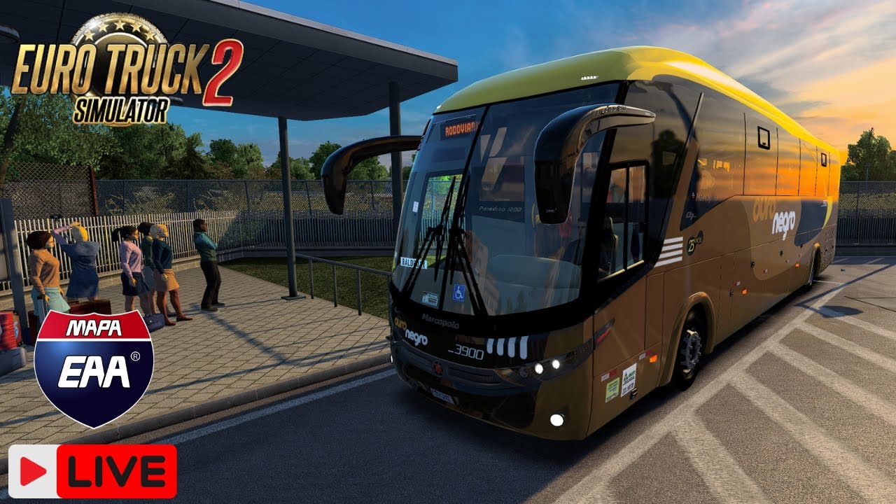 🛑EURO TRUCK SIMULATOR 2 - MODBUS - MARCOPOLO G7 1200 4X2 - MAPA EAA