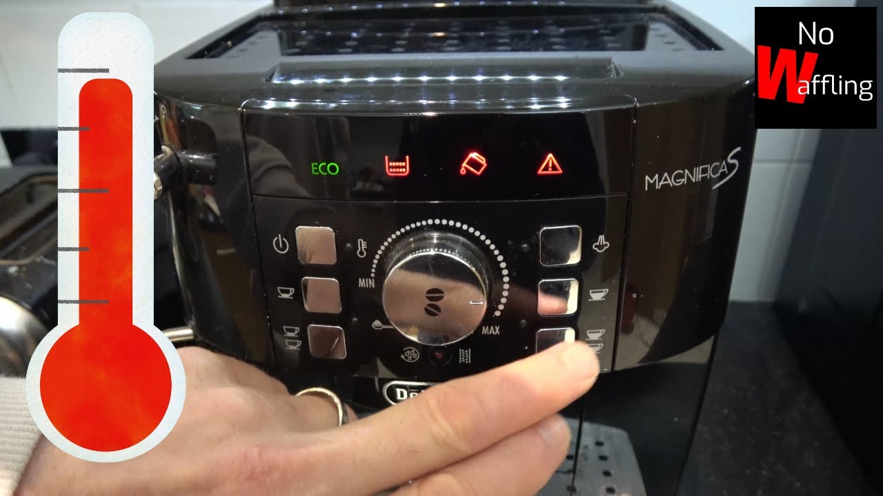 How to change TEMPERATURE on Delonghi Magnifica S Coffee Machine - Beginners guide