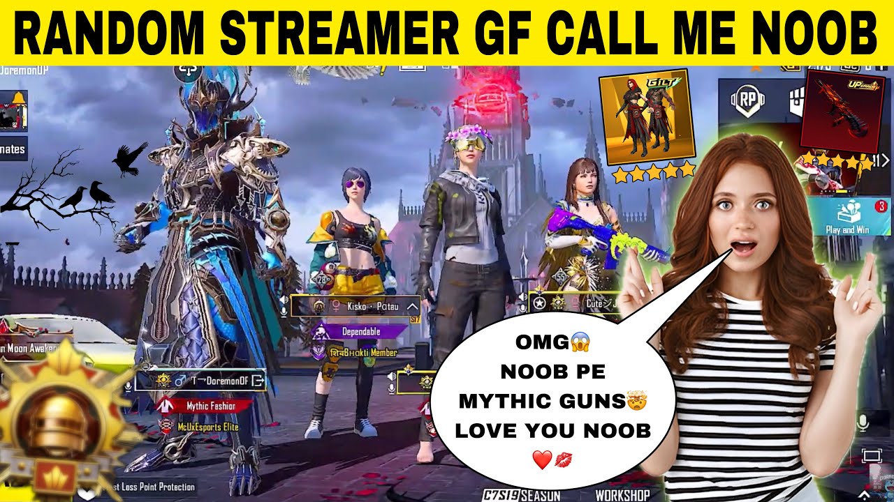 RANDOM STREAMER GIRLFRIEND CALL ME NOOB😭 SHOCKED AFTER SEEING MY ALL MYTHIC GUNS❤️ PRANK GONE WRONG🤯