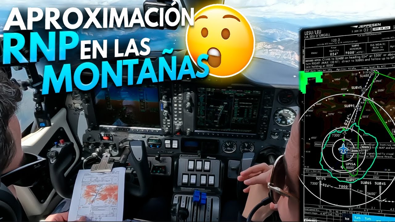 ¡Aproximación 2D LNAV en los pirineos! RNP Pista 03 en La Seu d'Urgell (LESU)