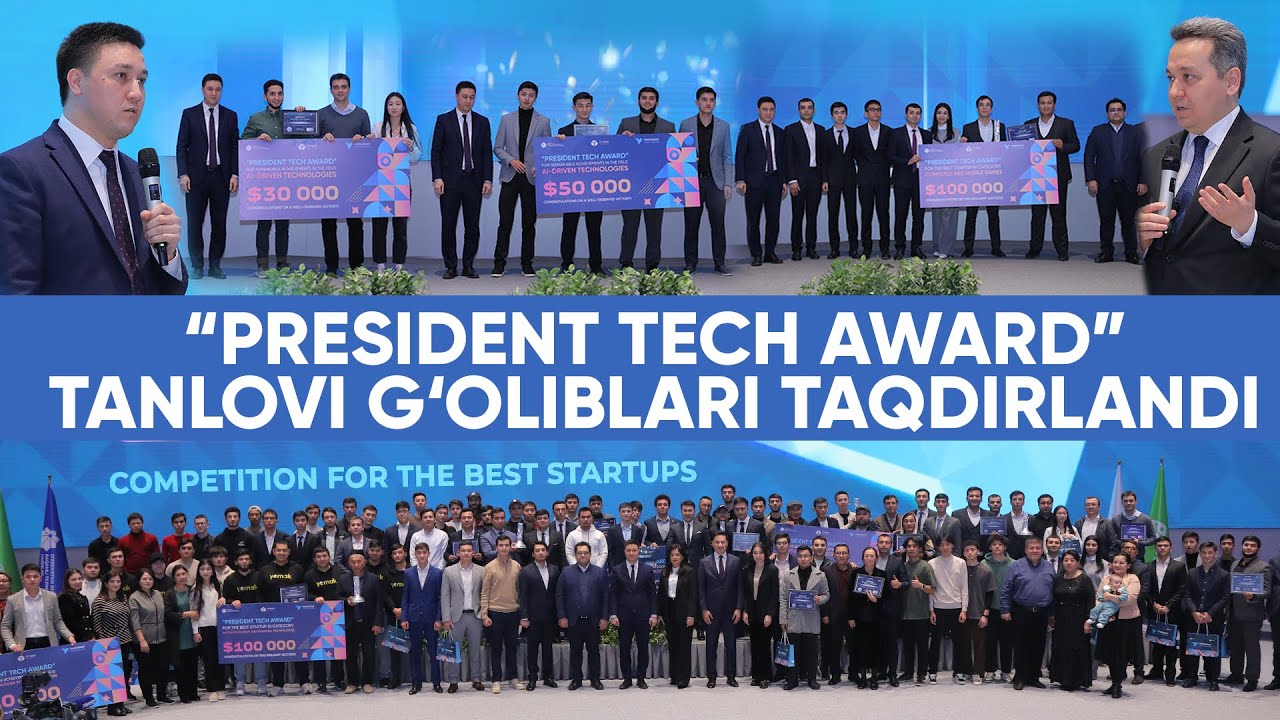 “President Tech Award” tanlovi g‘oliblari taqdirlandi