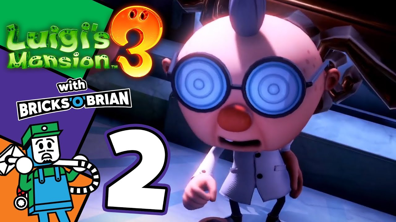 Persuing Professor E  Gadd! - Luigi's Mansion 3 with Bricks 'O' Brian!