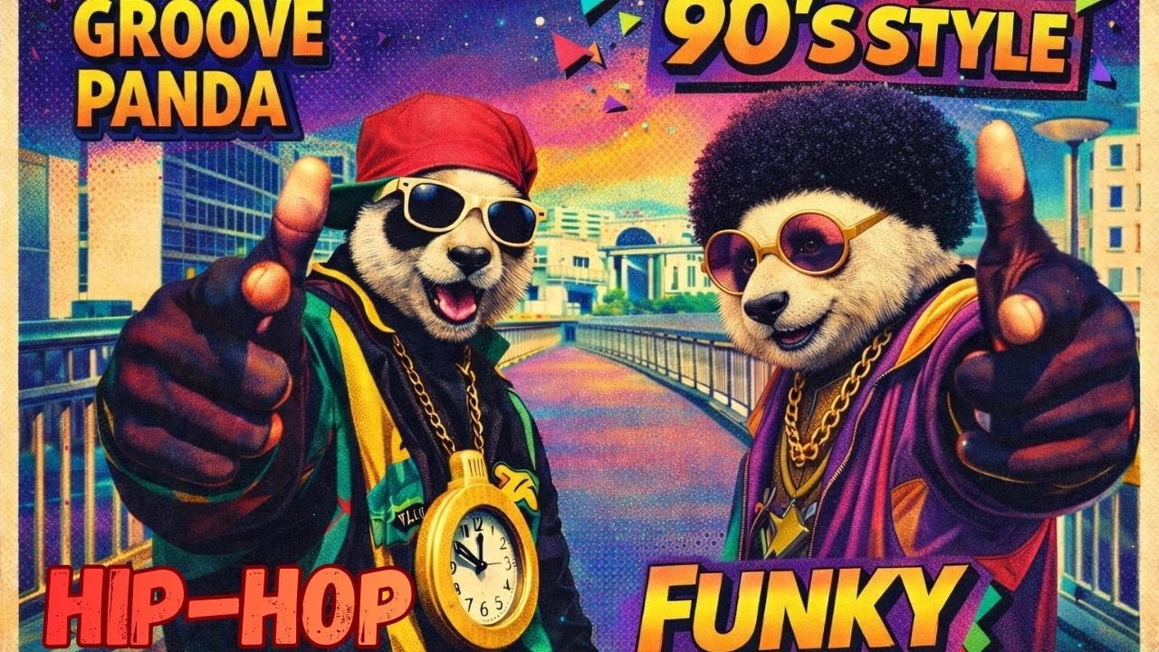 Vibe 90s Old School -  Hip Hop and Funky 🔥🐼🎶#music #hiphop #funk #groove #90s