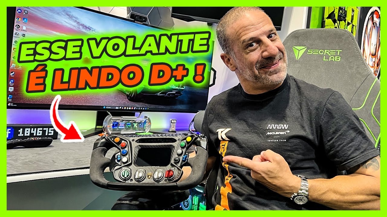 Volante da LAMBORGHINI Essenza SCV12 feito pela MOZA | REVIEW #microcenter