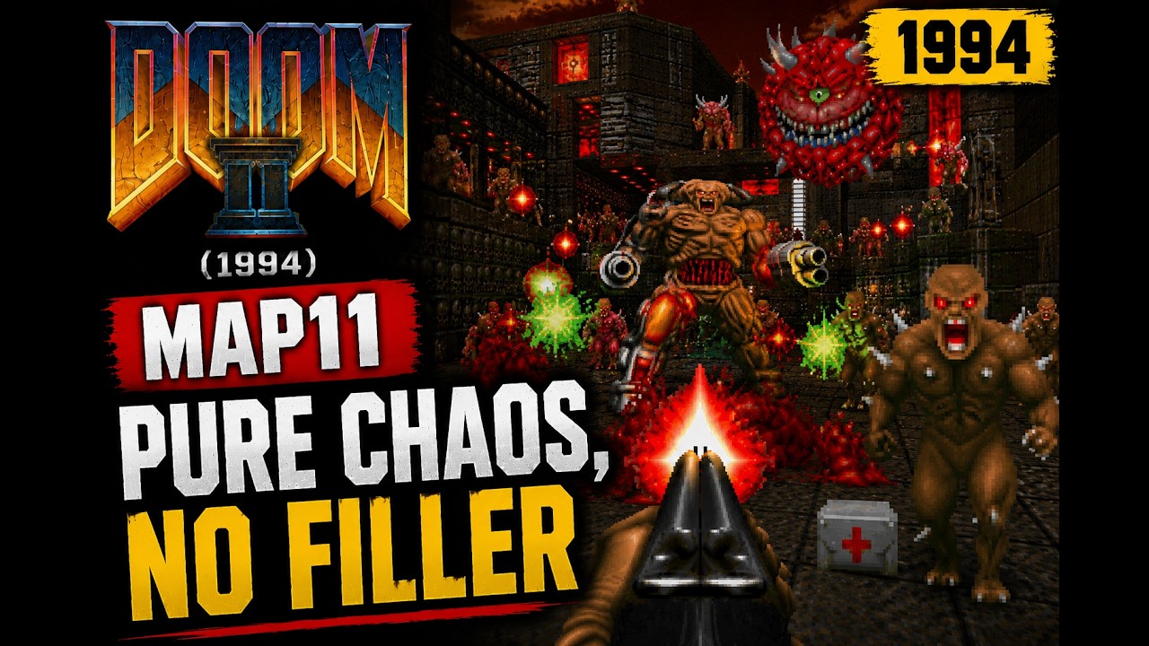 DOOM II (1994) | MAP11 | Pure Chaos, No Filler