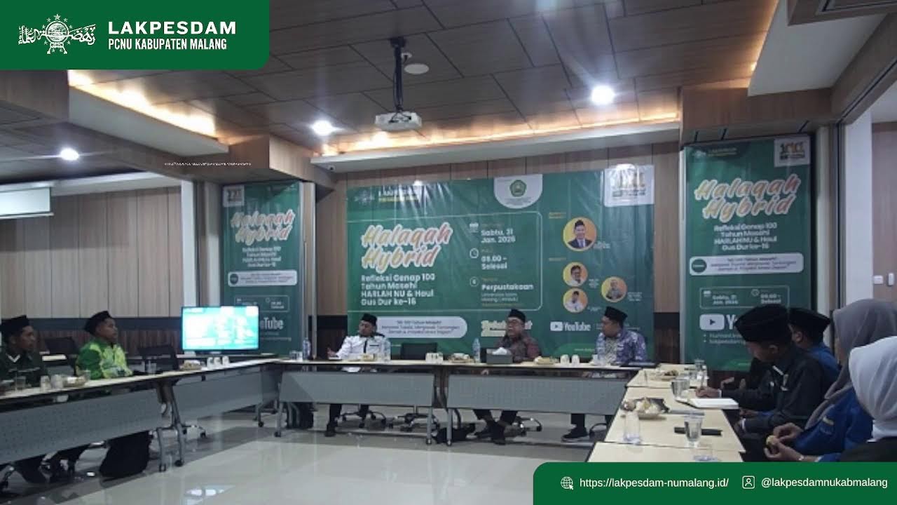 Halaqah Hybrid - Refleksi Genap 100 Tahun Masehi HARLAH NU & Haul Gus Dur ke-16 | UNISMA